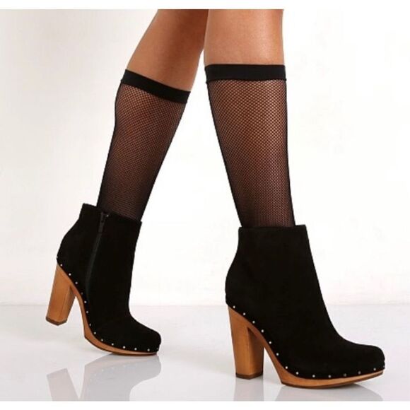 Joie Dewitt Ankle Suede Heeled Studded Boot size 36.5 US 6 - Picture 1 of 16